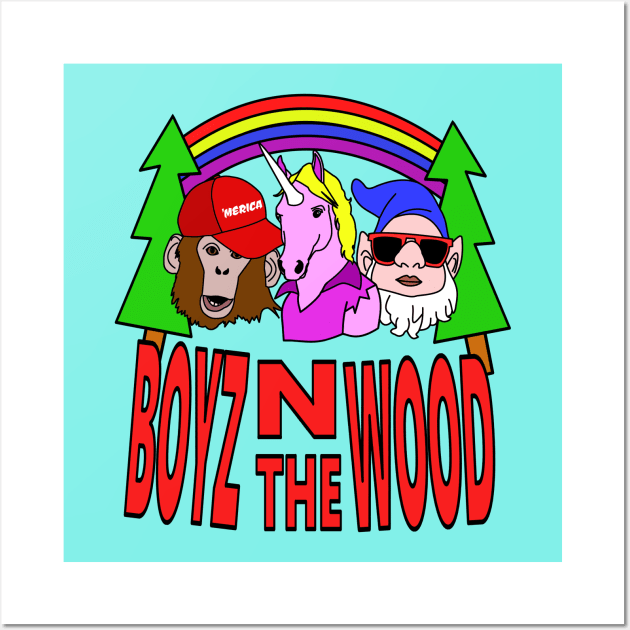 Boyz In The Wood Wall Art by flimflamsam